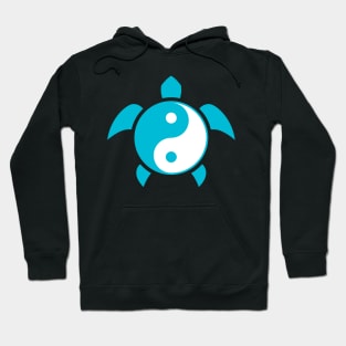 Turtle Peace - Turtle with Ying Yang Symbol Hoodie